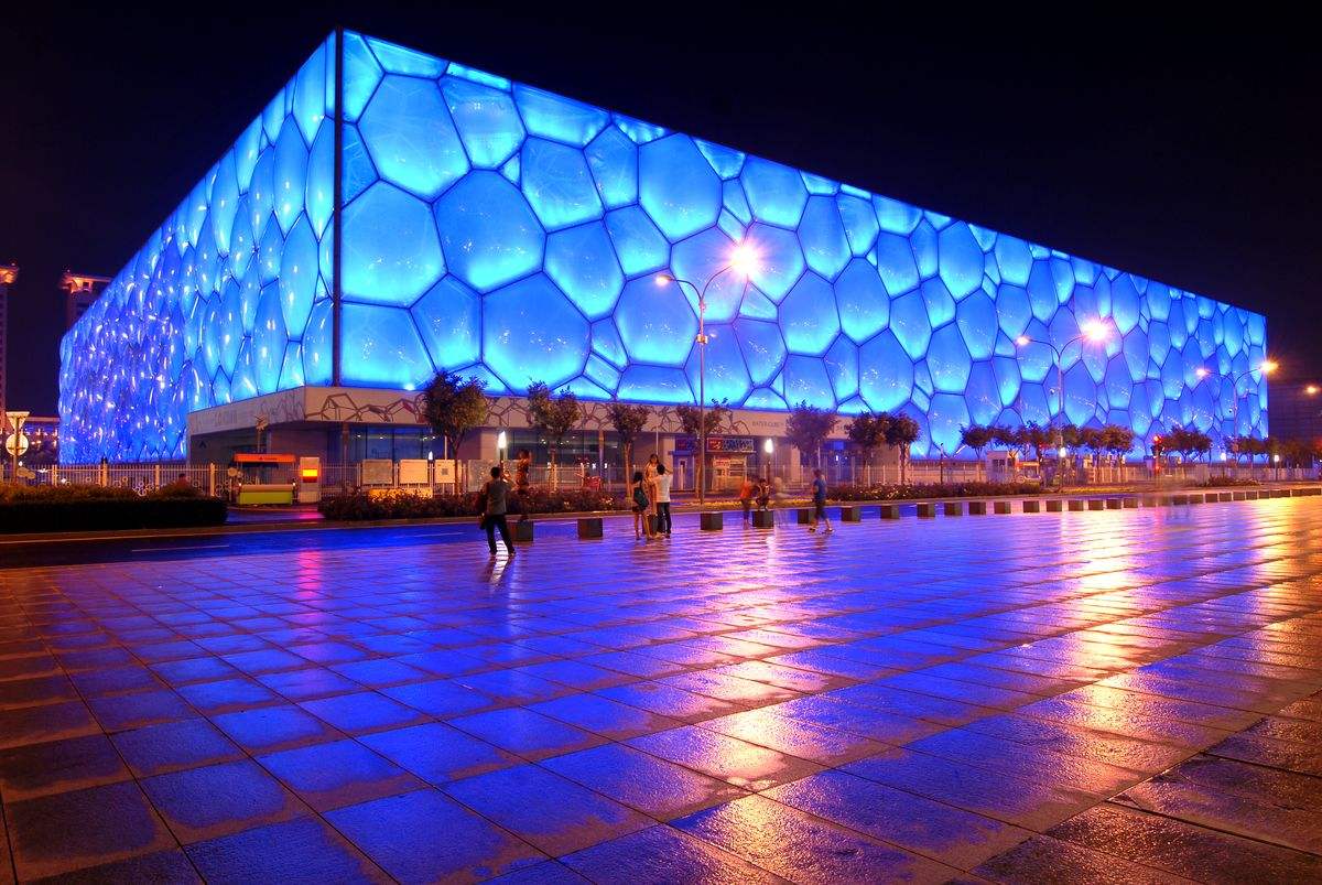 北京风景年票水立方